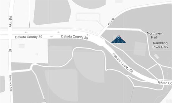Map to Farmington Area Veterans Memorial
